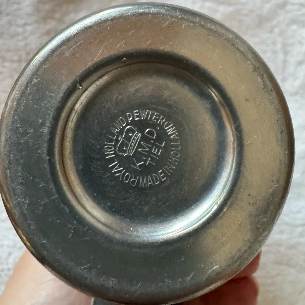Vintage Royal Holland Pewter Pitcher Creamer Dining Server Midcentury Modern